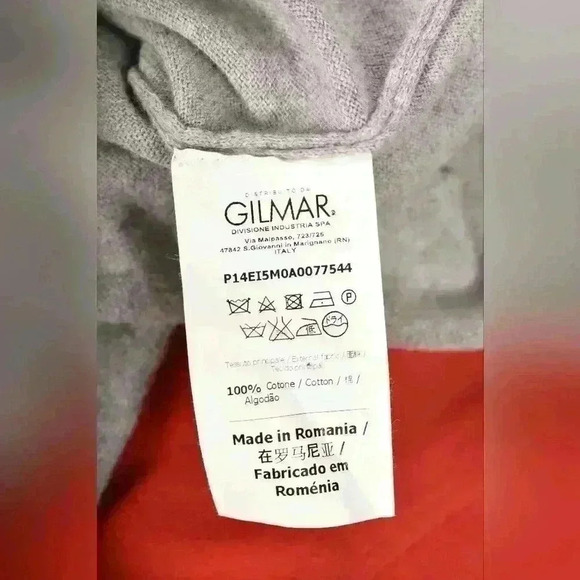 Vtg 2000s ICE ICEBERG Red Black Grey Logo Knit Hip Hop Polo Shirt Medium Romania - Picture 5 of 10